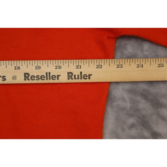 Chicos Womens Shirt 0 Orange Casual Lightweight Long Sleeve Plus Size Crewneck - Picture 5 of 16